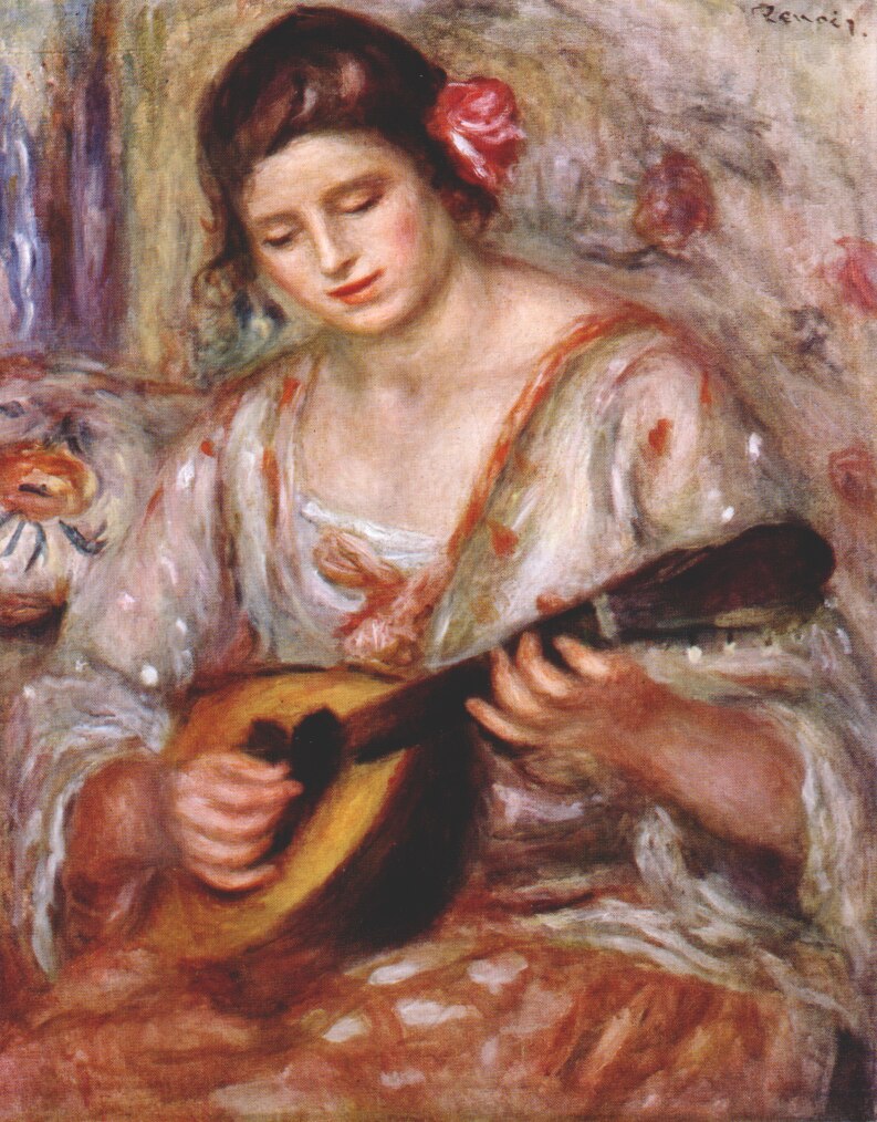 Girl with a mandolin 1918